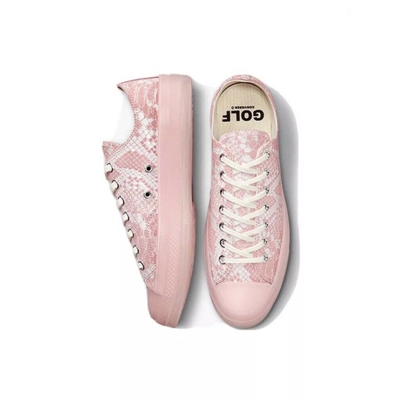 Converse x Golf Wang Chuck 70 Python 173189C Pink Low Sneakers Mens 10.5 DS - Picture 5 of 8